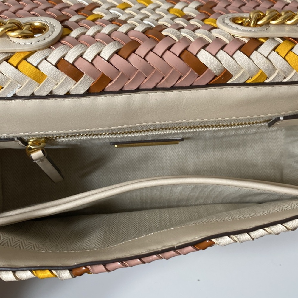 NWT Tory Burch Kira Woven Small Convertible Shoulder Bag - Picture 7 of 12